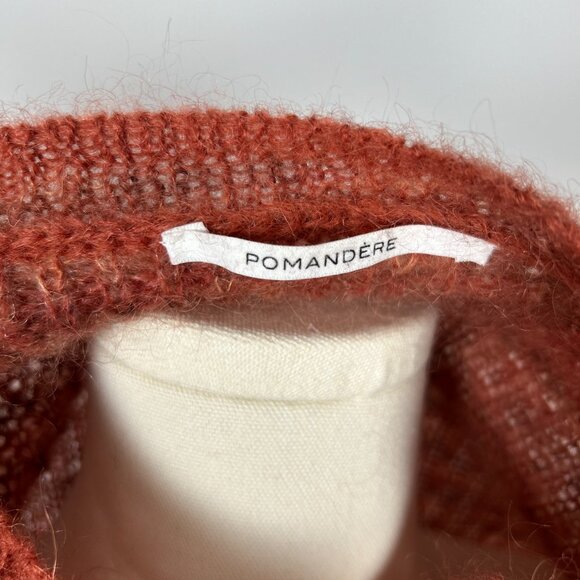 POMANDERE Coral Boat-neck mohair-blend sweater Size US 6 - Picture 4 of 6